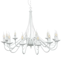 ALDEX Weißer Kronleuchter Groß Ø85cm Wohnraum Rustikal< Rustikale Lampen|Esszimmer Lampen