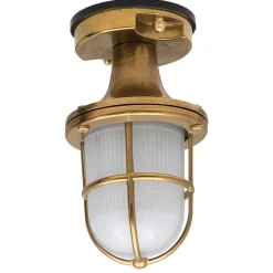 Lido Wetterfeste Deckenleuchte SANTORIN Messing außen< Rustikale Lampen|Messinglampen