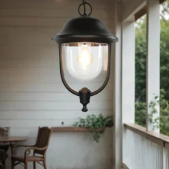 Metall Lampen|Rustikale Lampen*SU-MA Wetterfeste Hängelampe außen IP43 Rustikal E27