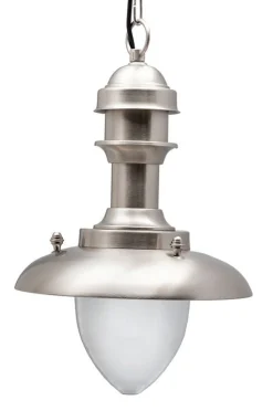 Außenleuchten Antik|Außenleuchten Messing*Lido Wetterfeste Hängelampe LAURION Nickel Maritim IP43