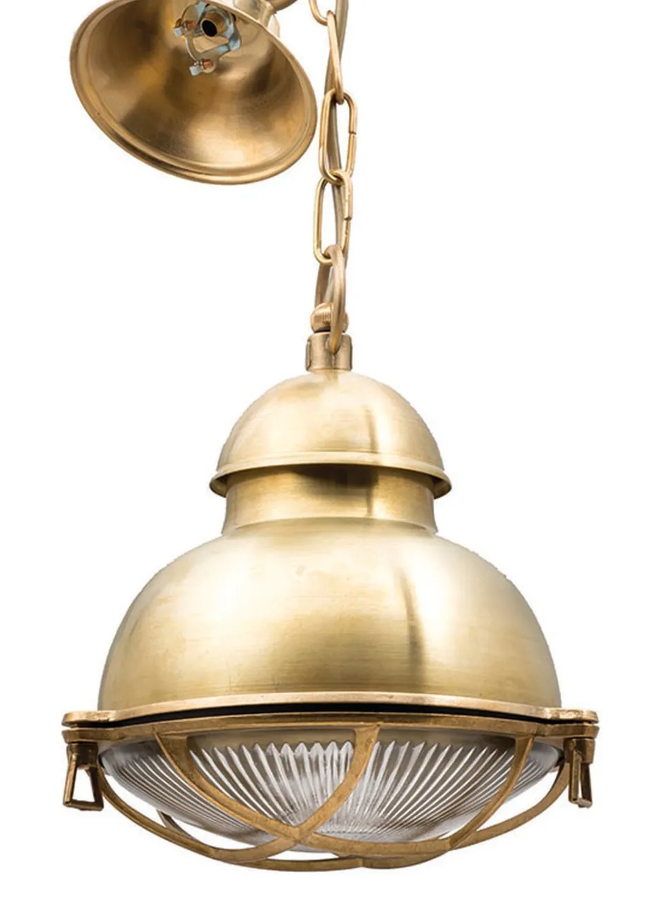 Außenleuchten Antik|Rustikale Lampen*Lido Wetterfeste Pendelleuchte POGONI Messing Maritim