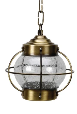 Lido Wetterfeste Pendelleuchte PATRAS Messing Maritim< Außenleuchten Antik|Außenleuchten Messing