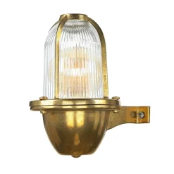 Rustikale Lampen|Metall Lampen*Lido Wetterfeste Wandlampe Messing Maritim IP64 außen