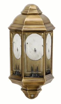 Lido Wetterfeste Wandlampe NEREOS Messing Rustikal außen< Außenleuchten Antik|Außenleuchten Messing