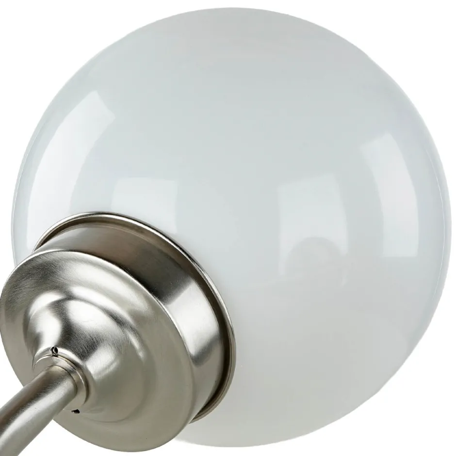 Metall Lampen|Messinglampen*Lido Wetterfeste Wandlampe VERIA Nickel Weiß aus Messing