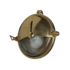 Lido Wetterfeste Wandleuchte KARPAHTOS Messing Glas IP64< Rustikale Lampen|Metall Lampen