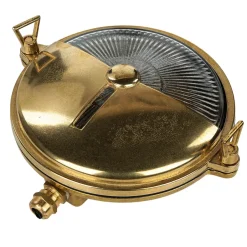 Lido Wetterfeste Wandleuchte KARPAHTOS Messing Glas IP64< Rustikale Lampen|Metall Lampen