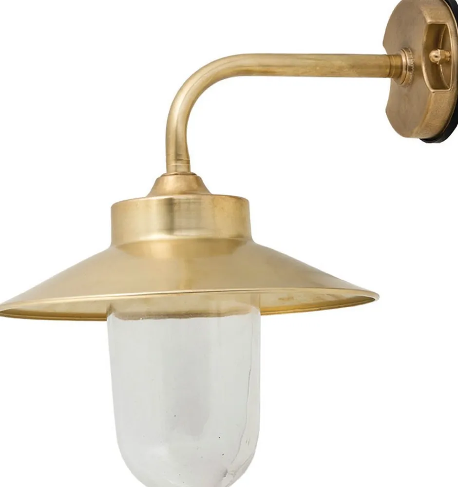 Außenleuchten Antik|Außenwandleuchten*Lido Wetterfeste Wandleuchte KAVALA Messing Maritim Haus