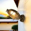 Lido Wetterfeste Wandleuchte SERIFOS Messing Maritim IP64< Außenwandleuchten|Rustikale Lampen