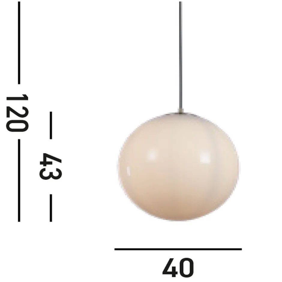 Searchlight Wohnliche Hängelampe Glas Metall in Messing E27 Ø40 cm< Wohnzimmerlampen|Esszimmer Lampen