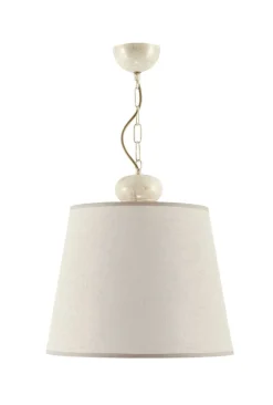 Hängelampen|Stofflampen*Jupiter Wohnliche Hängelampe LOCOLA Stoff Schirm Decke E27