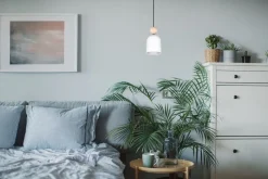 Hängelampen|Bürolampen*Belis Wohnliche Hängelampe Metall Holz E27 Ø11 cm rund