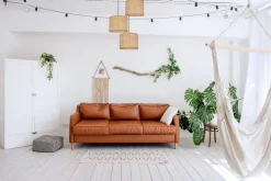 Belis Wohnliche Hängelampe Rattan Braun E27 Ø45 cm 3-flammig< Hängelampen|Wohnzimmerlampen