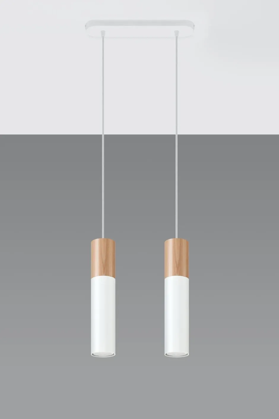 Hängelampen|Esszimmer Lampen*Sollux Wohnliche Hängelampe WAYNELLE Weiß Holz Skandinavisch