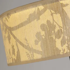 Wohnzimmerlampen|Metall Lampen*Searchlight Wohnliche Stehleuchte Bambus Metall 160 cm E27 blendarm