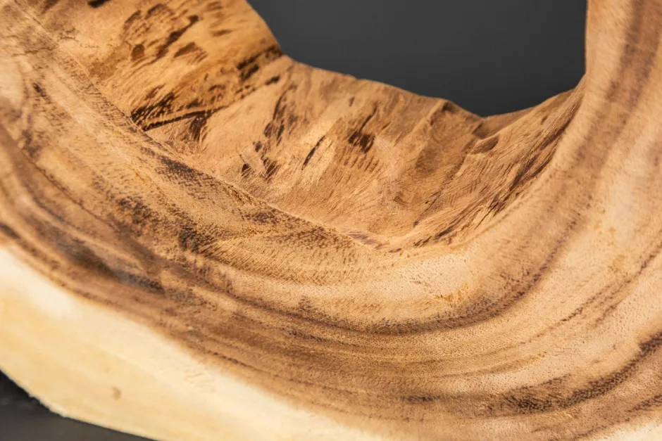 Nachttischlampen|Holzlampen*Invicta Interior Wohnliche Tischlampe KYRISSA massives Holz 63cm Unikat