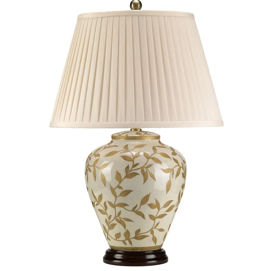 Schlafzimmer Lampen|Stofflampen*Elstead Wohnliche Tischleuchte ISMEINA Klassisch 62 cm Keramik