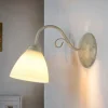 Wandleuchten|Küchenlampen*Lamkur Wohnliche Wandlampe LIRLIN Shabby Weiß Rustikal