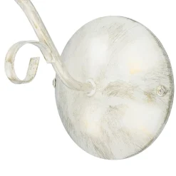 Wandleuchten|Küchenlampen*Lamkur Wohnliche Wandlampe LIRLIN Shabby Weiß Rustikal