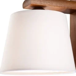 Lamkur Wohnliche Wandleuchte BEVERELY in Braun Flur< Wandleuchten|Moderne Lampen