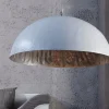 Invicta Interior Wohnraumlampe rund Silber Modern Design Ø50cm< Hängelampen|Esszimmer Lampen