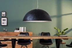 Invicta Interior Wohnzimmer Hängelampe Schwarz Modern Design Ø70cm< Hängelampen|Esszimmer Lampen