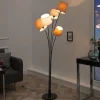 Invicta Interior Wohnzimmer Stehlampe Modern Weiß Braun Beige LEVELS< Stehlampen