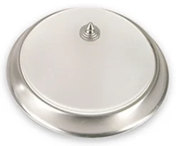 Lido Wohnzimmerlampe Glas rund Ø30cm in Nickel ELENI< Deckenleuchten|Flurlampen