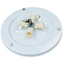 Kinderzimmerlampen|Kinderlampen*TK Lighting Wolkenlampe Kinderzimmer Grau Stoff 62 cm lang 4x E27