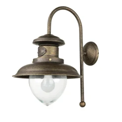 Giovanni Battista XL Außenwandleuchte Amalfi Echt-Messing Handarbeit< Lampen Aus Aller Welt|Rustikale Lampen