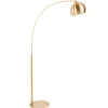 Badezimmer Lampe|Bürolampen*Invicta Interior XXL Bogenlampe Metall 205 cm E27 Retro elegant in Gold