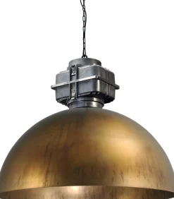 Masterlight XXL Loft Hängelampe Messing Antik Ø80cm LARINO< Hängelampen|Industrie Lampen