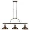 Hängelampen|Wohnzimmerlampen*Elstead XXL Pendelleuchte RURAL in Bronze Lampe 3xE27