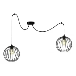 Belis XXL Spider Hängelampe Draht Kugeln Metall E27 L:400 cm< Hängelampen|Bürolampen