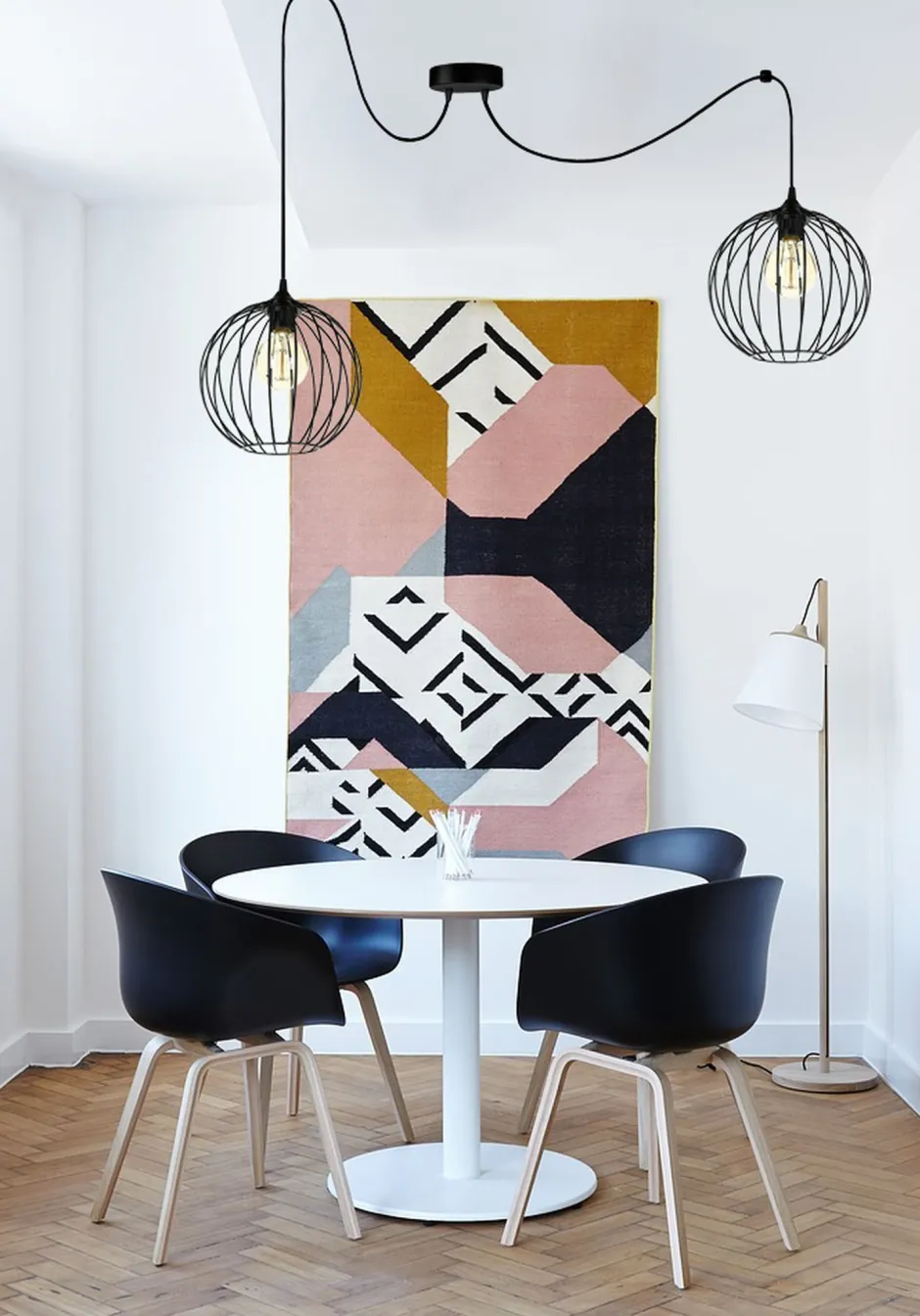 Belis XXL Spider Hängelampe Draht Kugeln Metall E27 L:400 cm< Hängelampen|Bürolampen