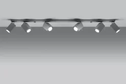 Sollux XXL Spot Strahler FALERIA Grau 120 cm lang 6x GU10< Wohnzimmerlampen|Moderne Lampen