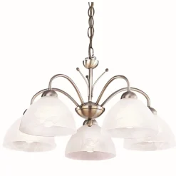 Searchlight Zeitlos Deckenleuchte 5-flmg. messing-farben< Hängelampen|Esszimmer Lampen