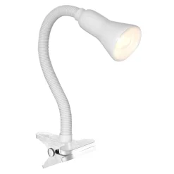 Searchlight Zeitlose Klemmleuchte in weiß< Tischlampen|Schlafzimmer Lampen