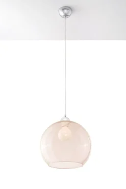 Sollux Zeitlose runde Pendelleuchte Hängelampe in Zart-Orange< Hängelampen|Esszimmer Lampen