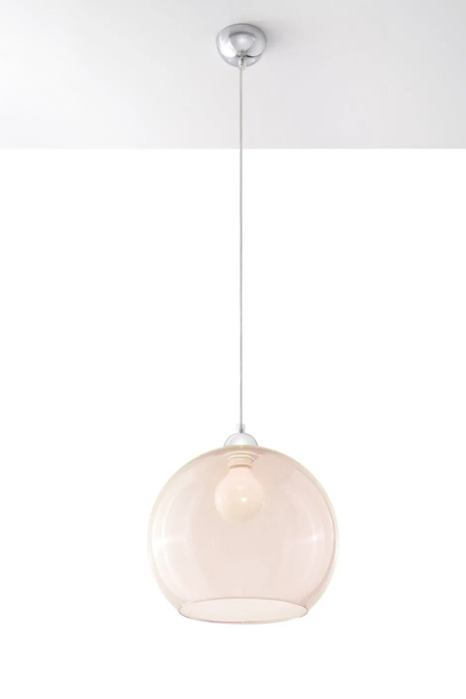 Sollux Zeitlose runde Pendelleuchte Hängelampe in Zart-Orange< Hängelampen|Esszimmer Lampen
