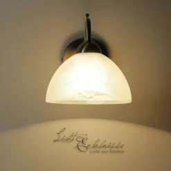 Wandleuchten|Küchenlampen*Searchlight Zeitlose Wandleuchte 1-flmg. messing-farben